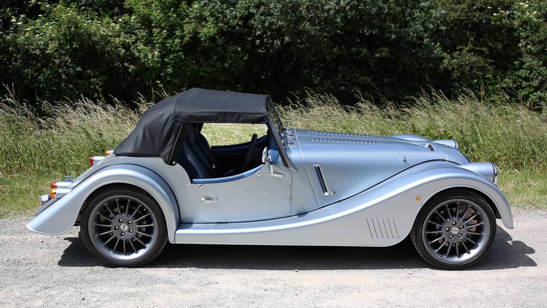 01/07/19. Andrew English drives the all new Morgan Plus Six from the Morgan Car Factory in Great Malvern through the Malvern Hills. Picture Copyright John Lawrence 078509 429934