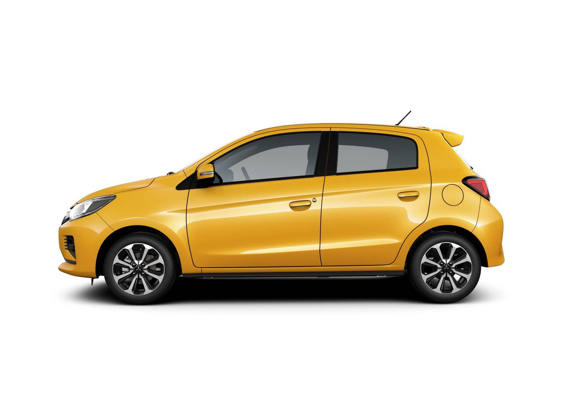 The refreshed Mitsubishi Mirage hatch and Attrage/G4 sedan get new front and rear fasias, interior upgrades, and new wheels.