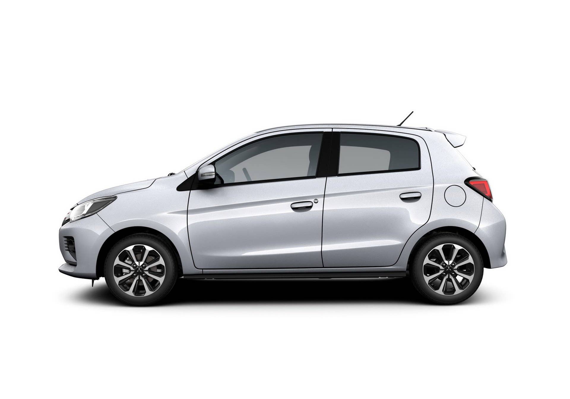 The refreshed Mitsubishi Mirage hatch and Attrage/G4 sedan get new front and rear fasias, interior upgrades, and new wheels.