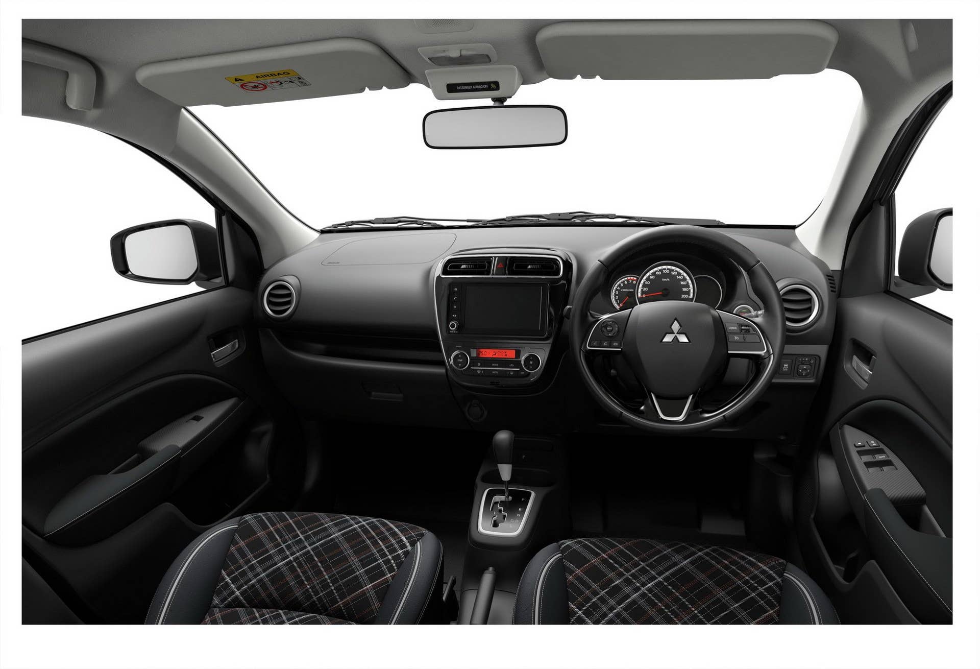 The refreshed Mitsubishi Mirage hatch and Attrage/G4 sedan get new front and rear fasias, interior upgrades, and new wheels.