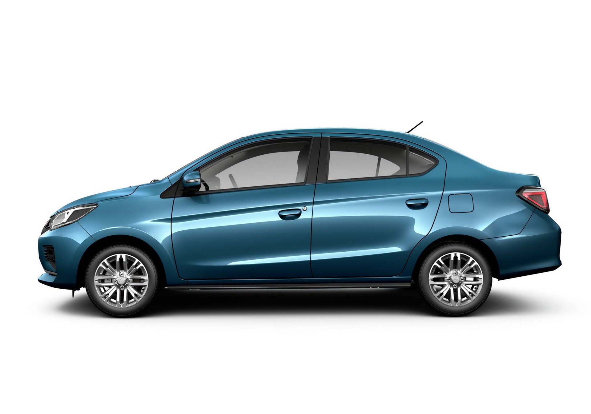 The refreshed Mitsubishi Mirage hatch and Attrage/G4 sedan get new front and rear fasias, interior upgrades, and new wheels.