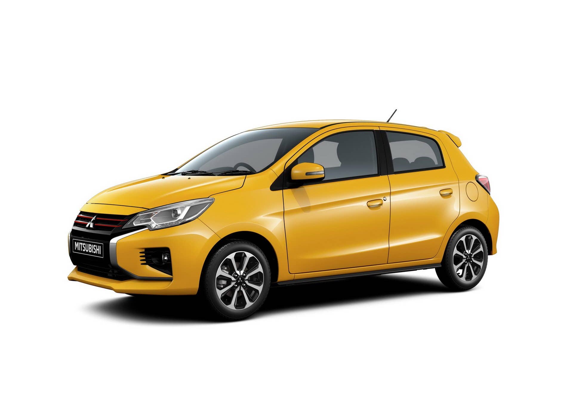 The refreshed Mitsubishi Mirage hatch and Attrage/G4 sedan get new front and rear fasias, interior upgrades, and new wheels.