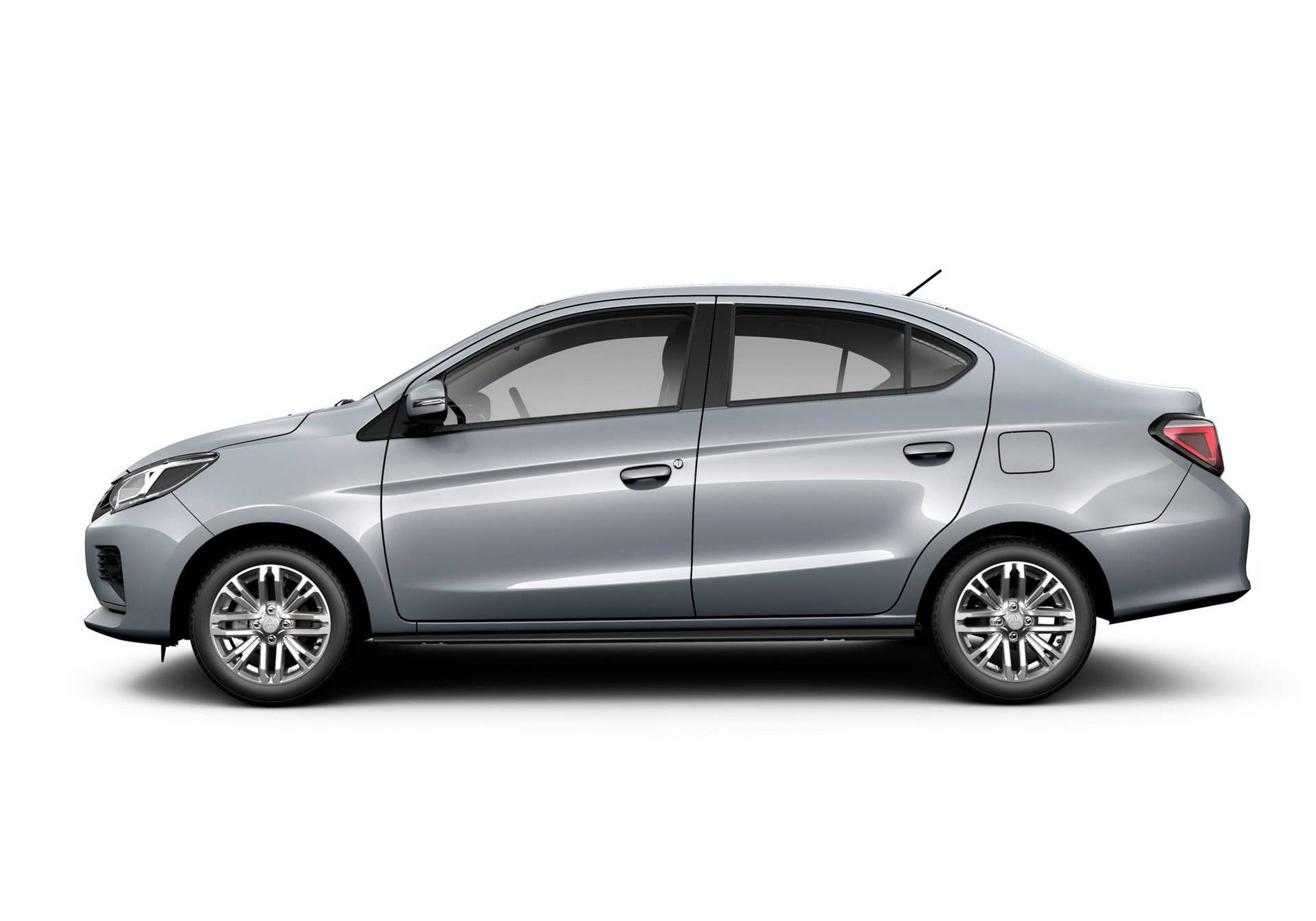 The refreshed Mitsubishi Mirage hatch and Attrage/G4 sedan get new front and rear fasias, interior upgrades, and new wheels.