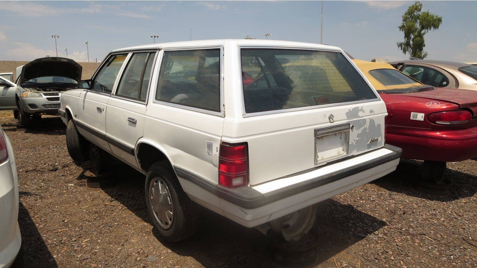Junked 1988 Dodge Aries wagon
