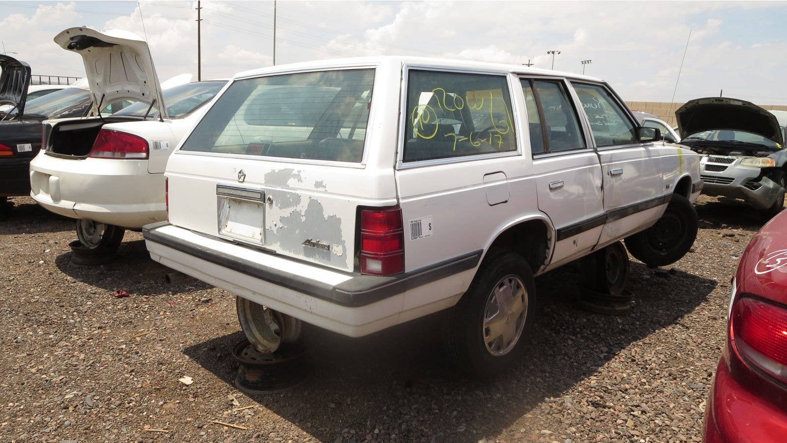 Junked 1988 Dodge Aries wagon