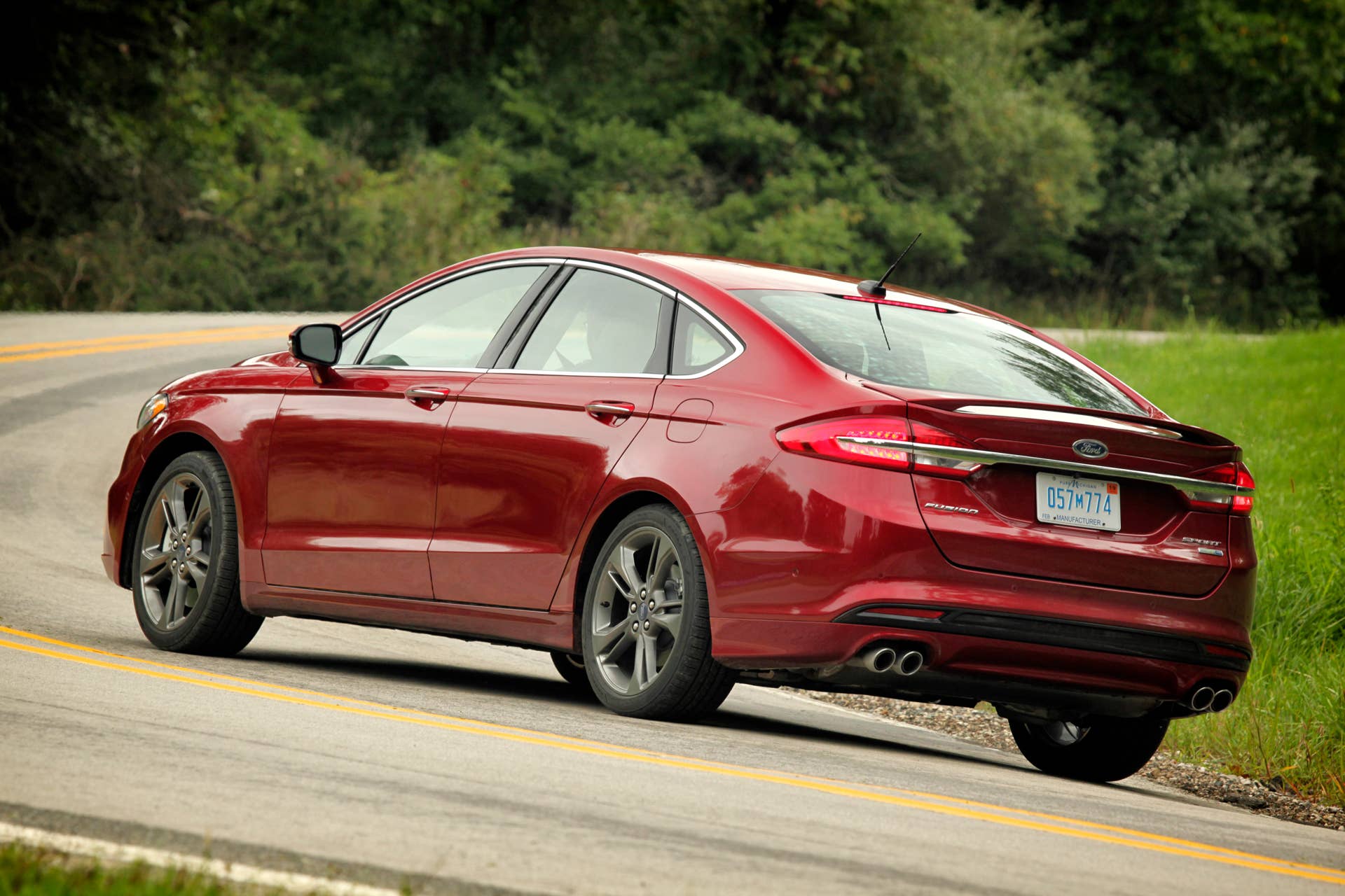 2017 Ford Fusion Sport 3/4 Rear View