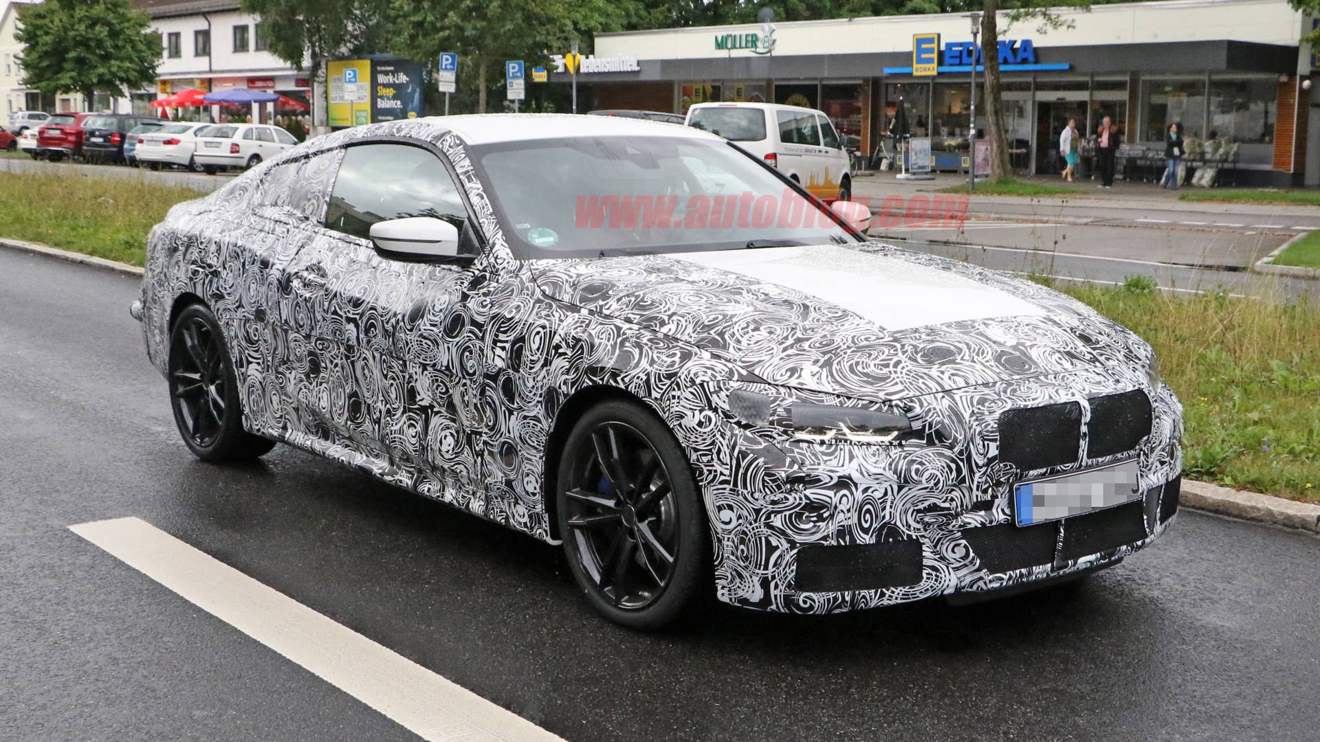 BMW 4 Series coupe in camouflage