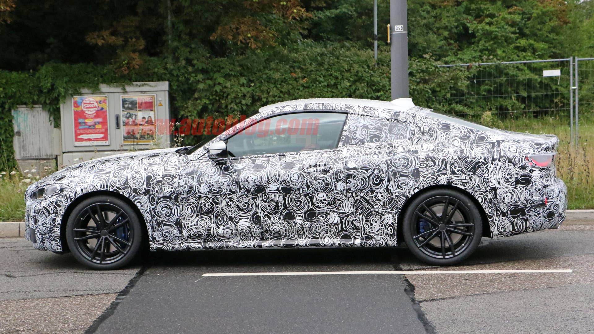 BMW 4 Series coupe in camouflage