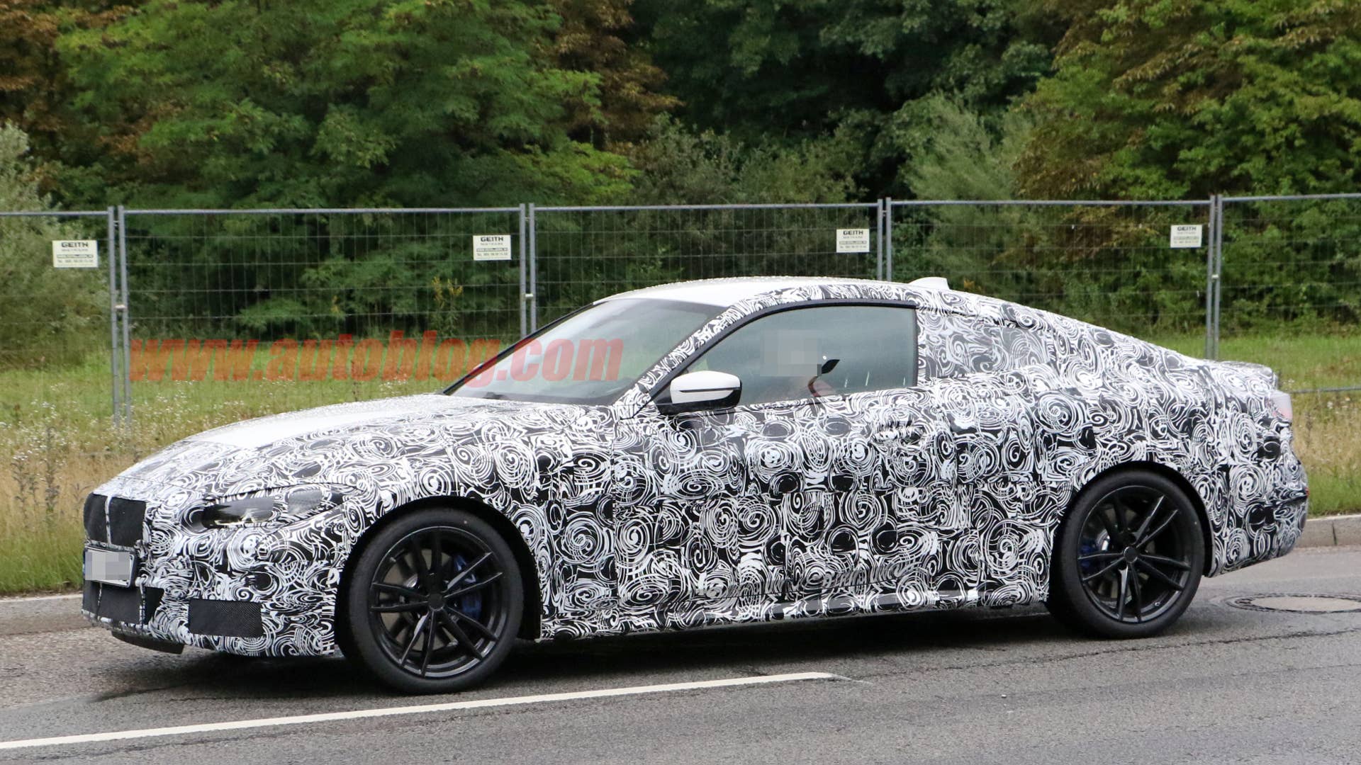 BMW 4 Series coupe in camouflage