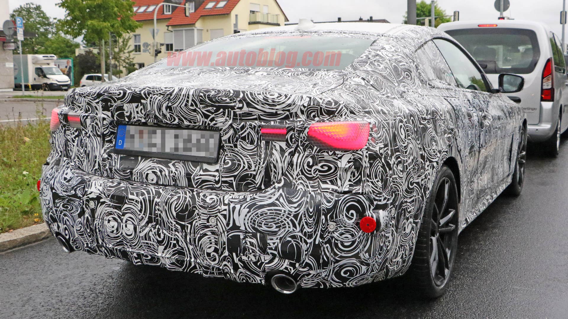 BMW 4 Series coupe in camouflage