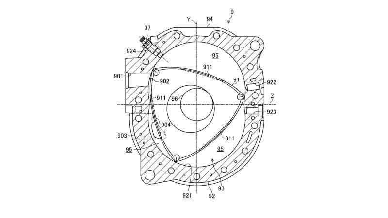 mazda rotary range extender engine patent