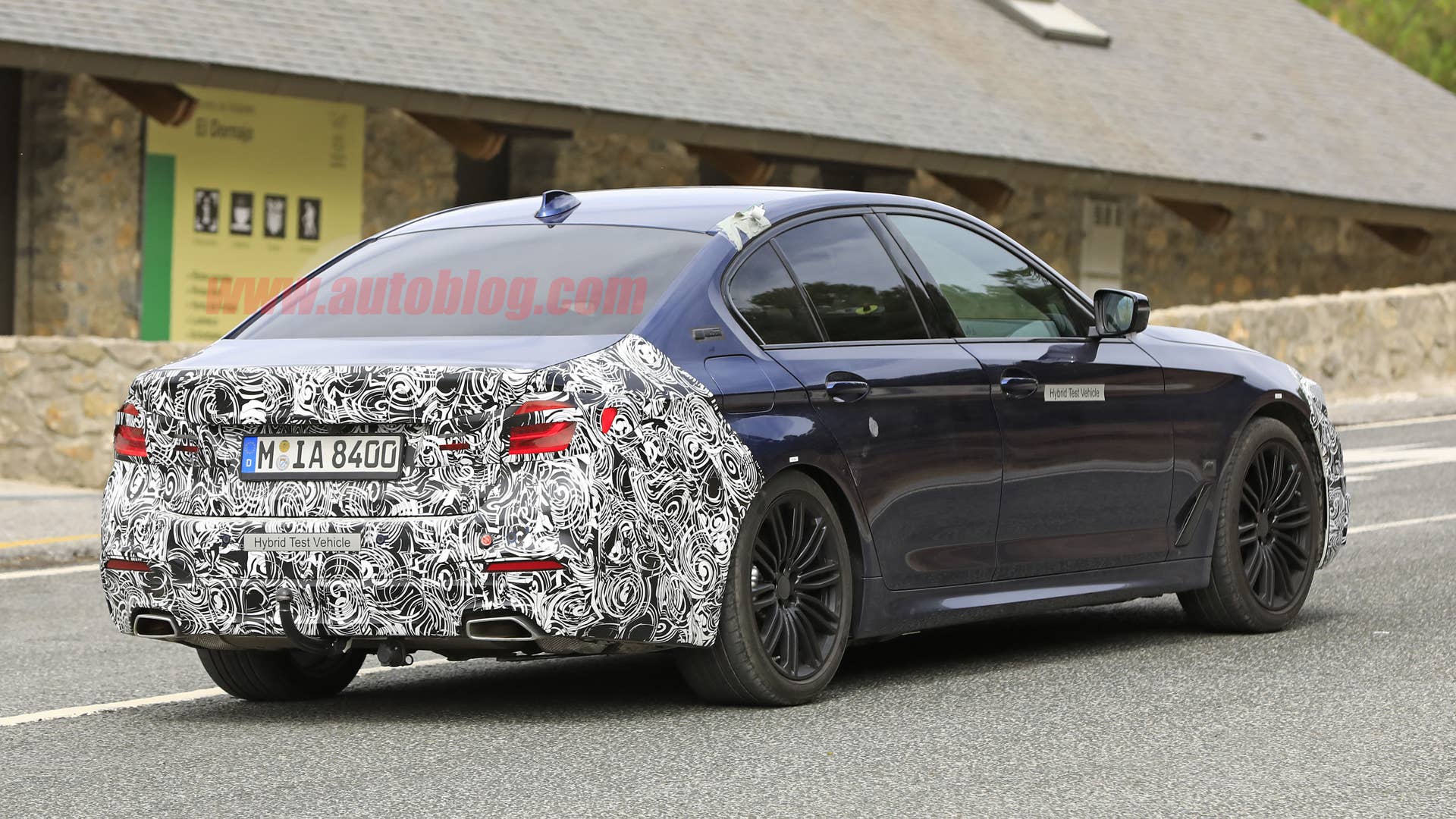 BMW 5 Series in camouflage