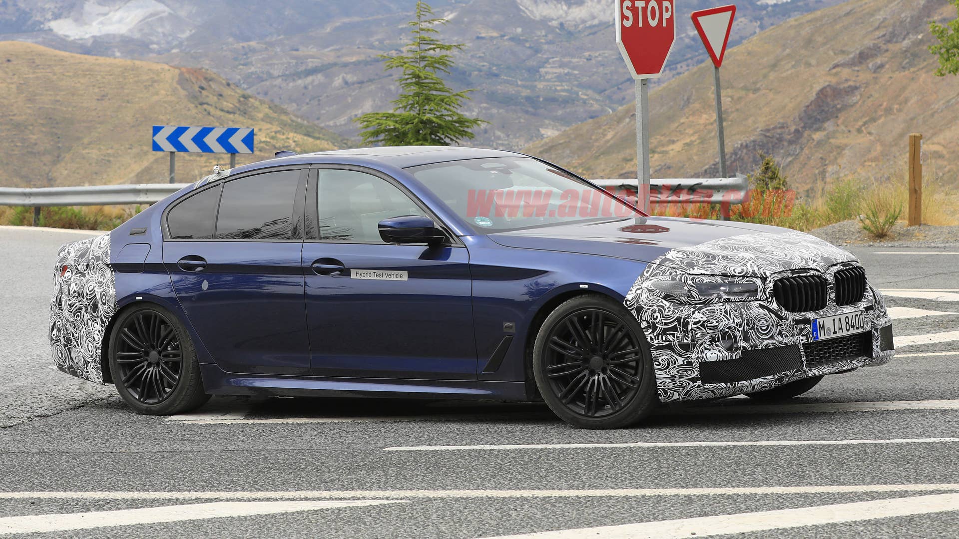 BMW 5 Series in camouflage