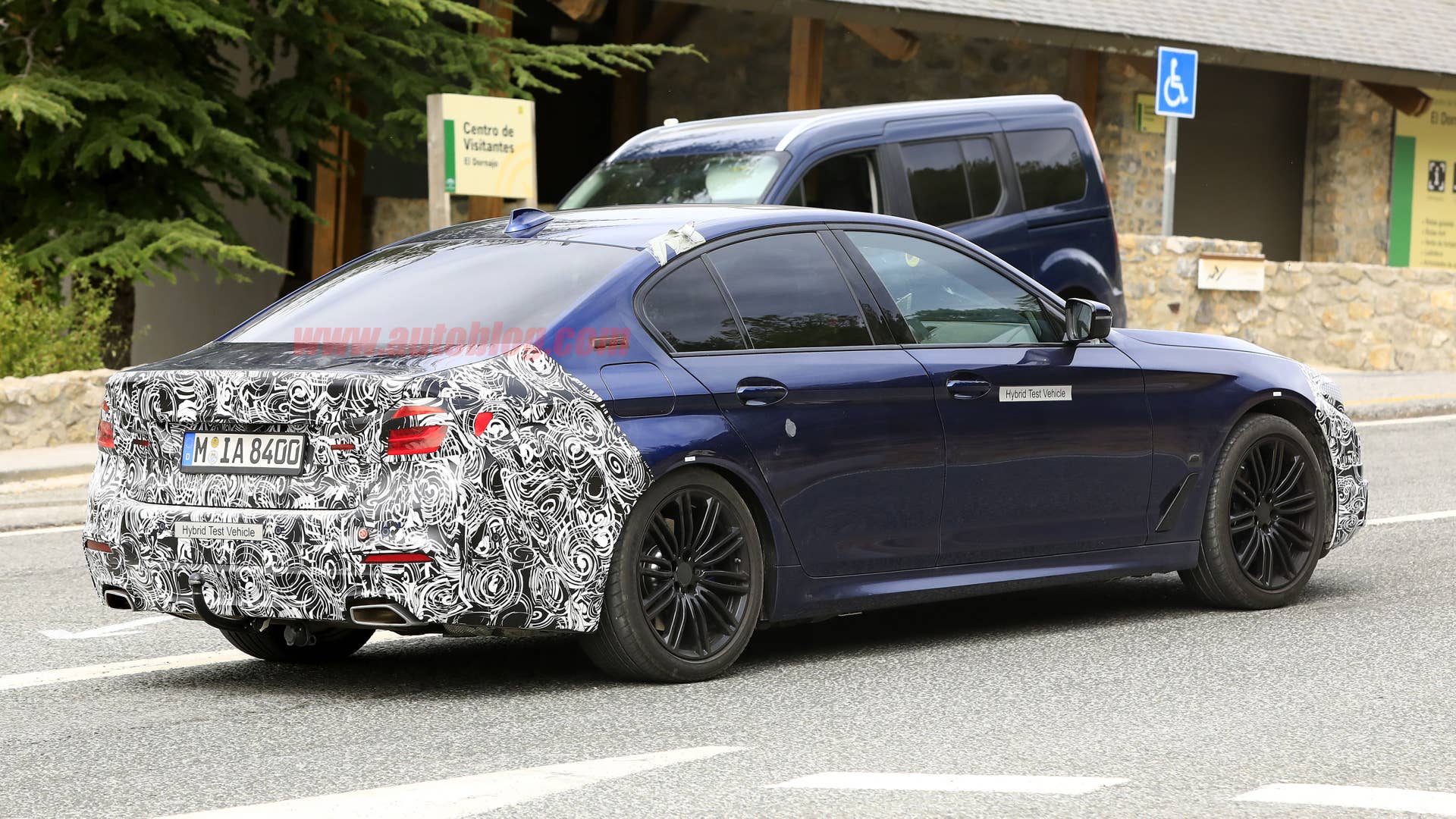 BMW 5 Series in camouflage
