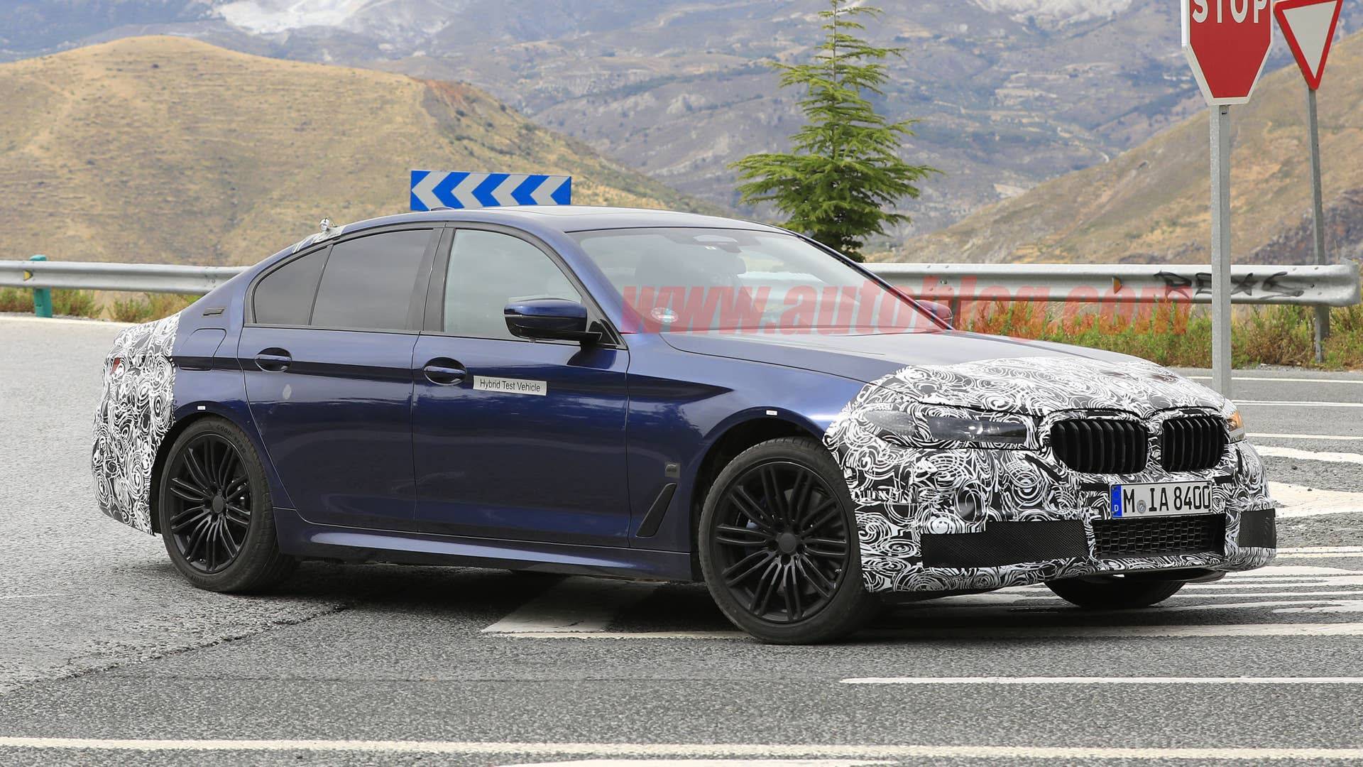 BMW 5 Series in camouflage