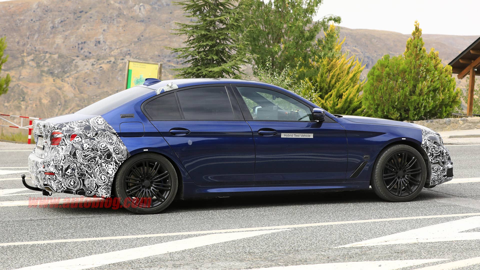 BMW 5 Series in camouflage