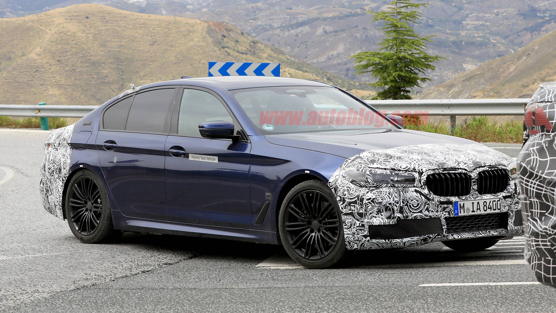 BMW 5 Series in camouflage