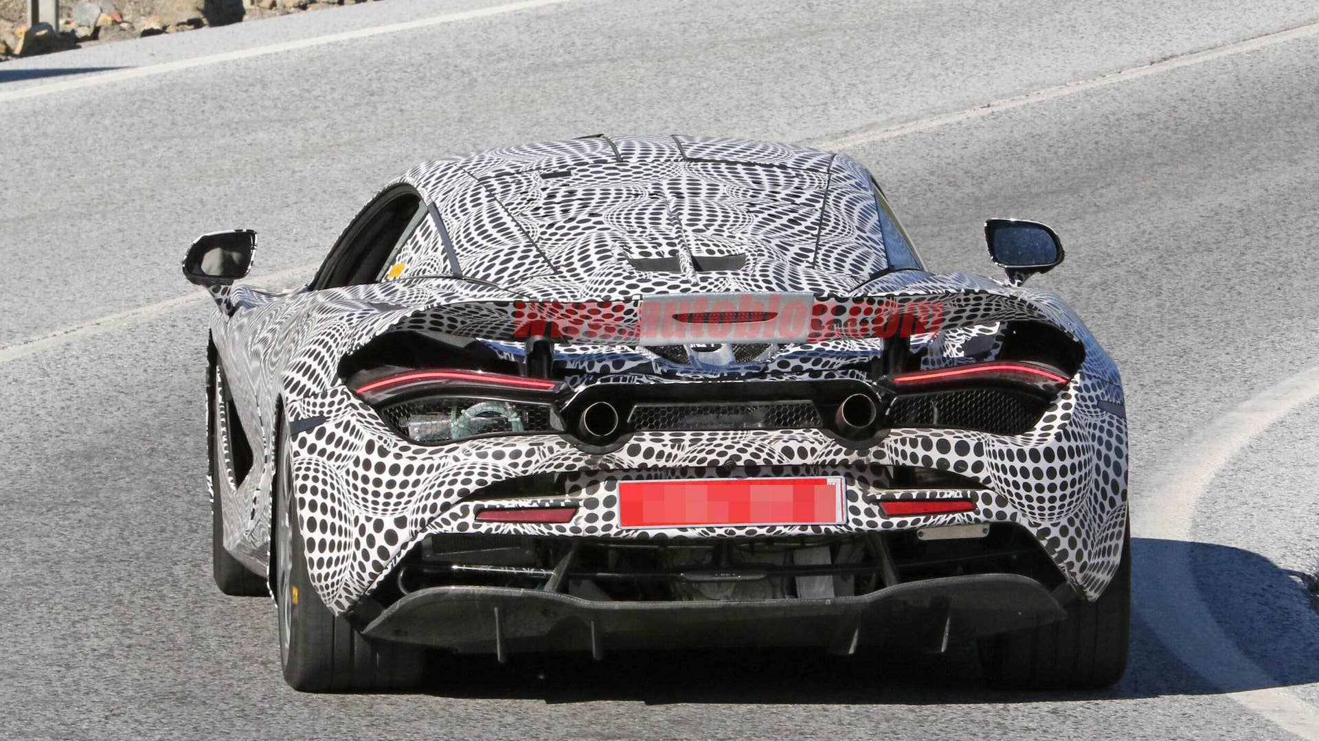 McLaren 720S hybrid test mule