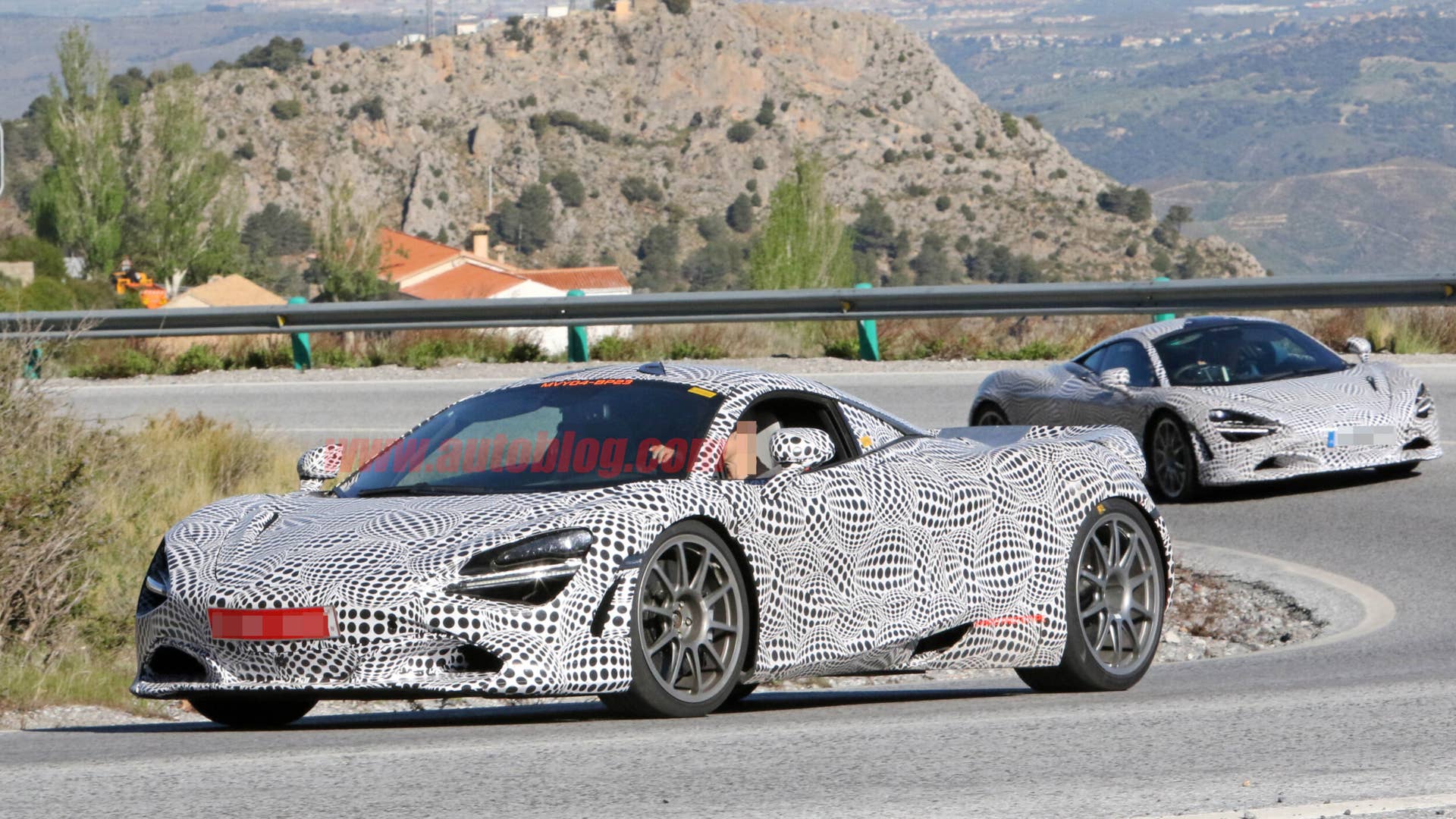 McLaren 720S hybrid test mule