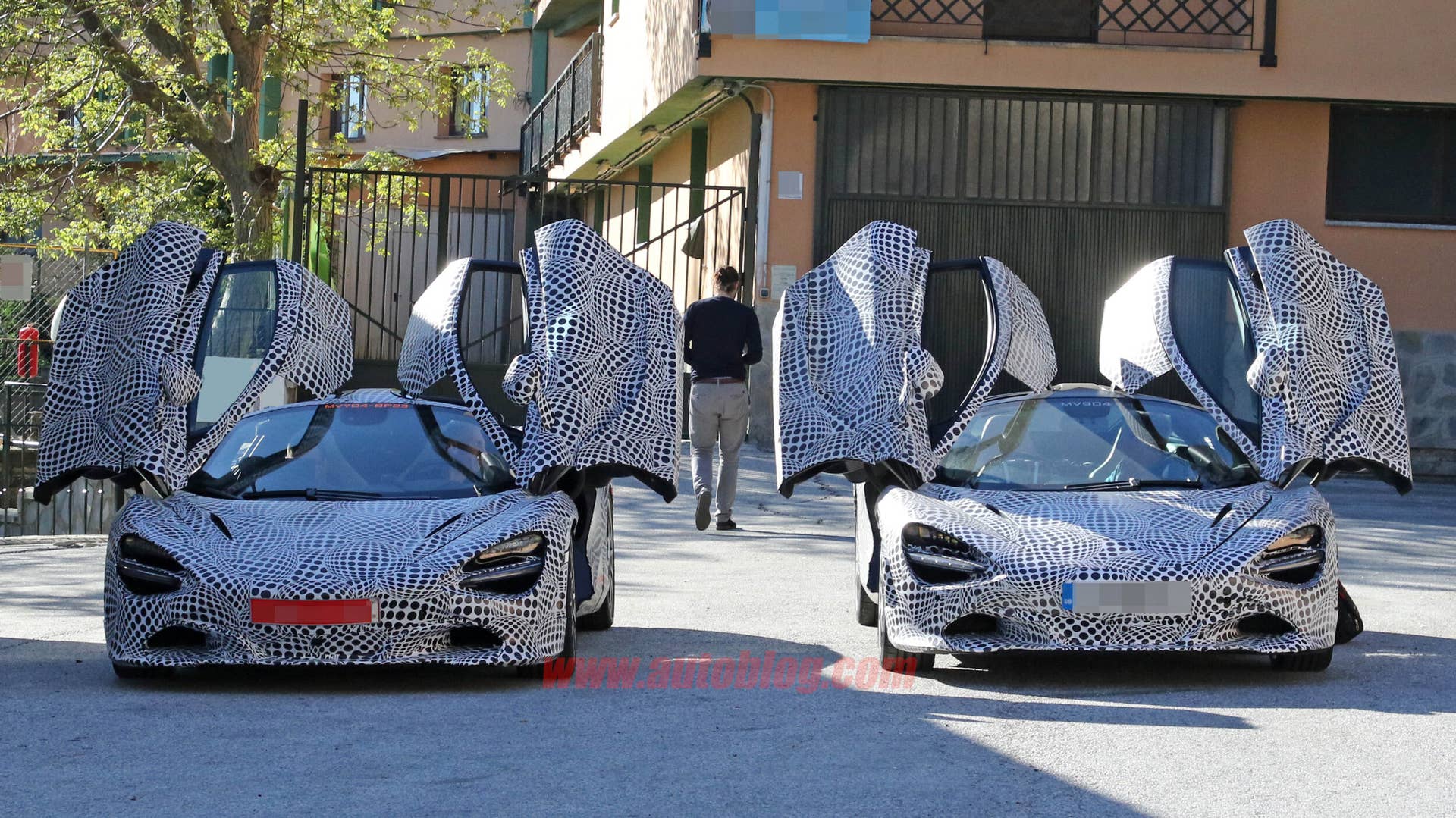 McLaren 720S hybrid test mule