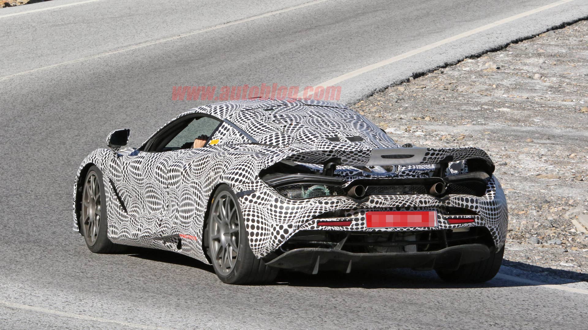 McLaren 720S hybrid test mule