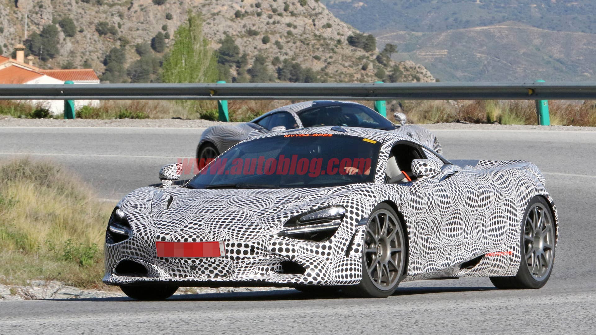 McLaren 720S hybrid test mule