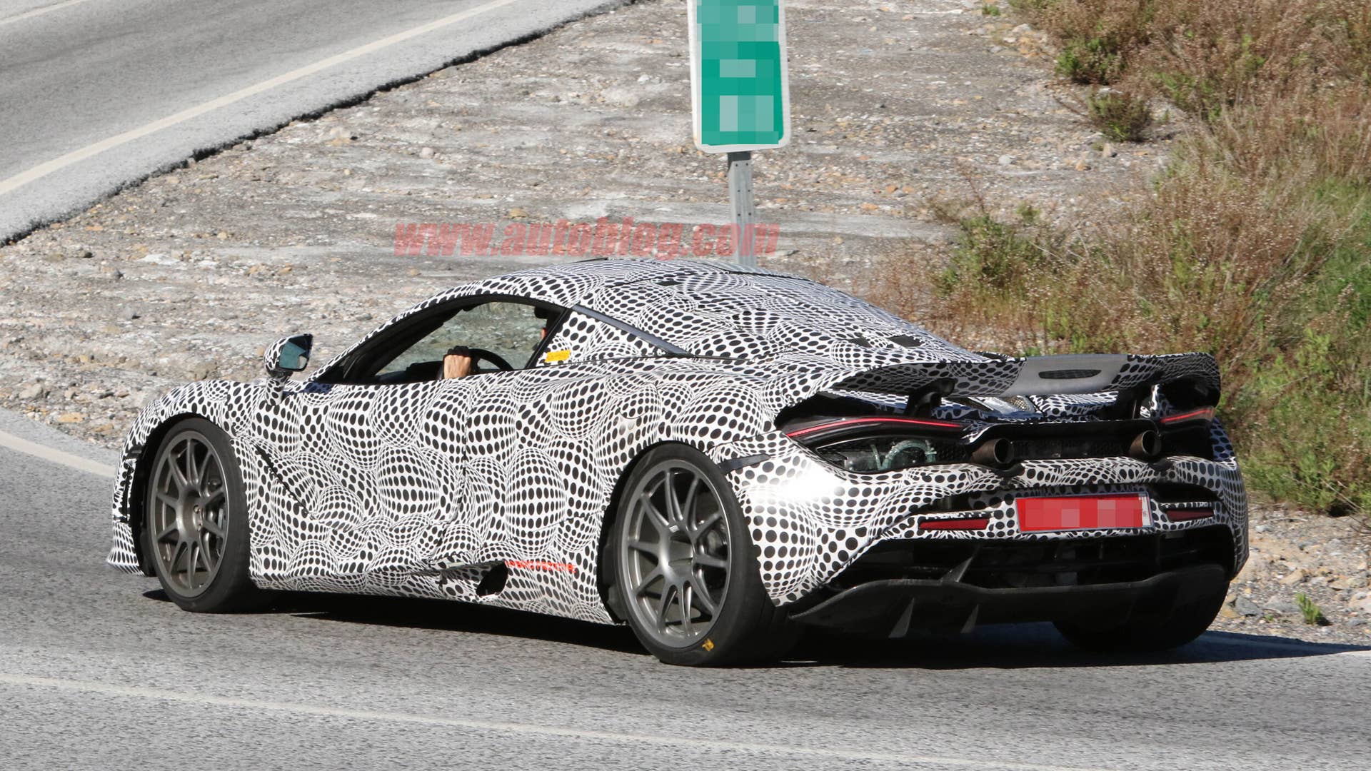 McLaren 720S hybrid test mule