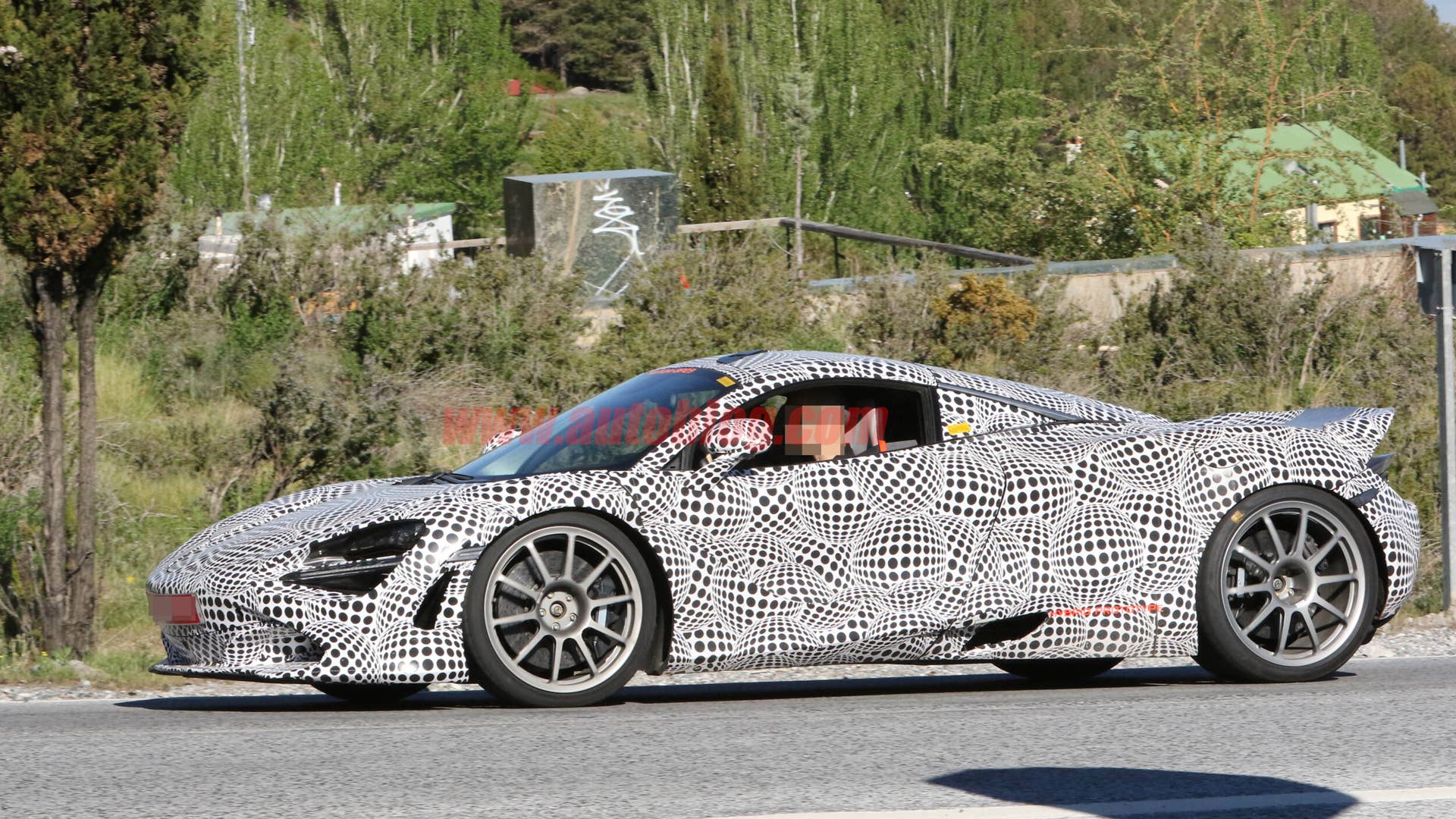 McLaren 720S hybrid test mule