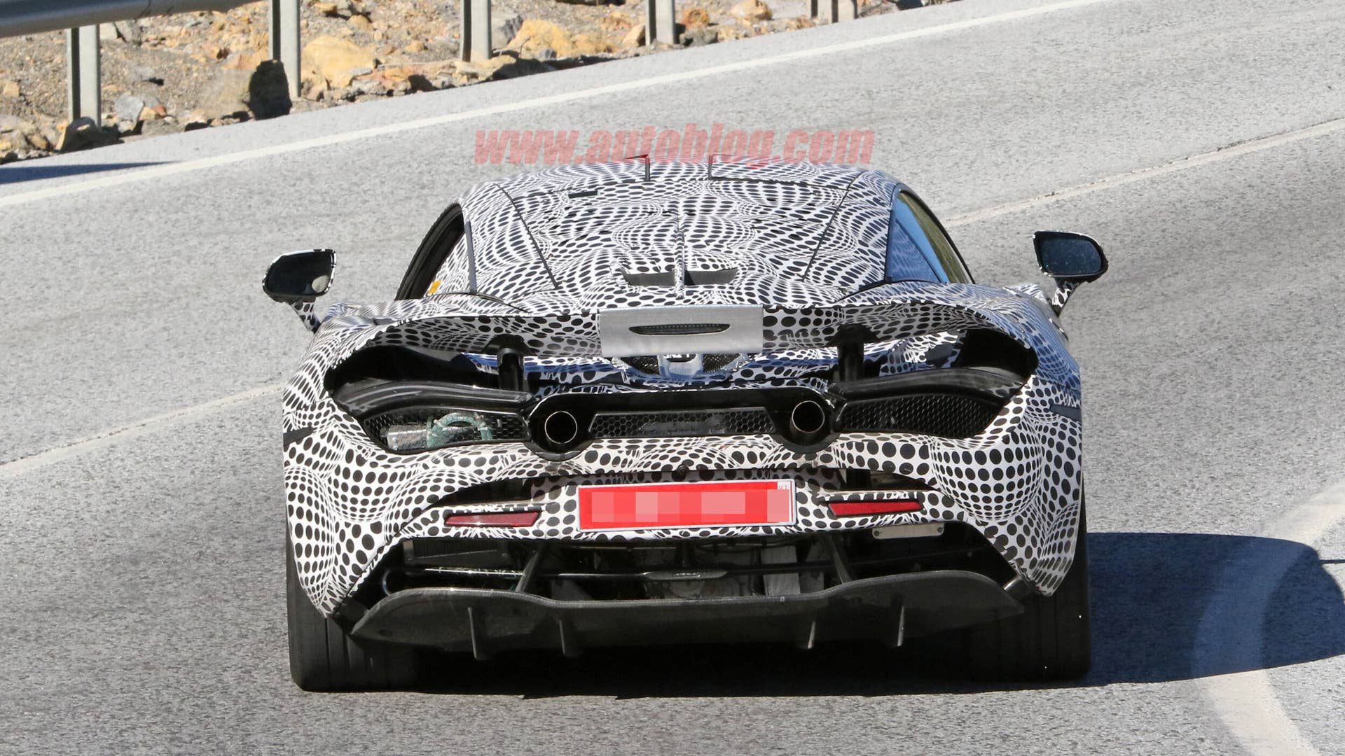 McLaren 720S hybrid test mule