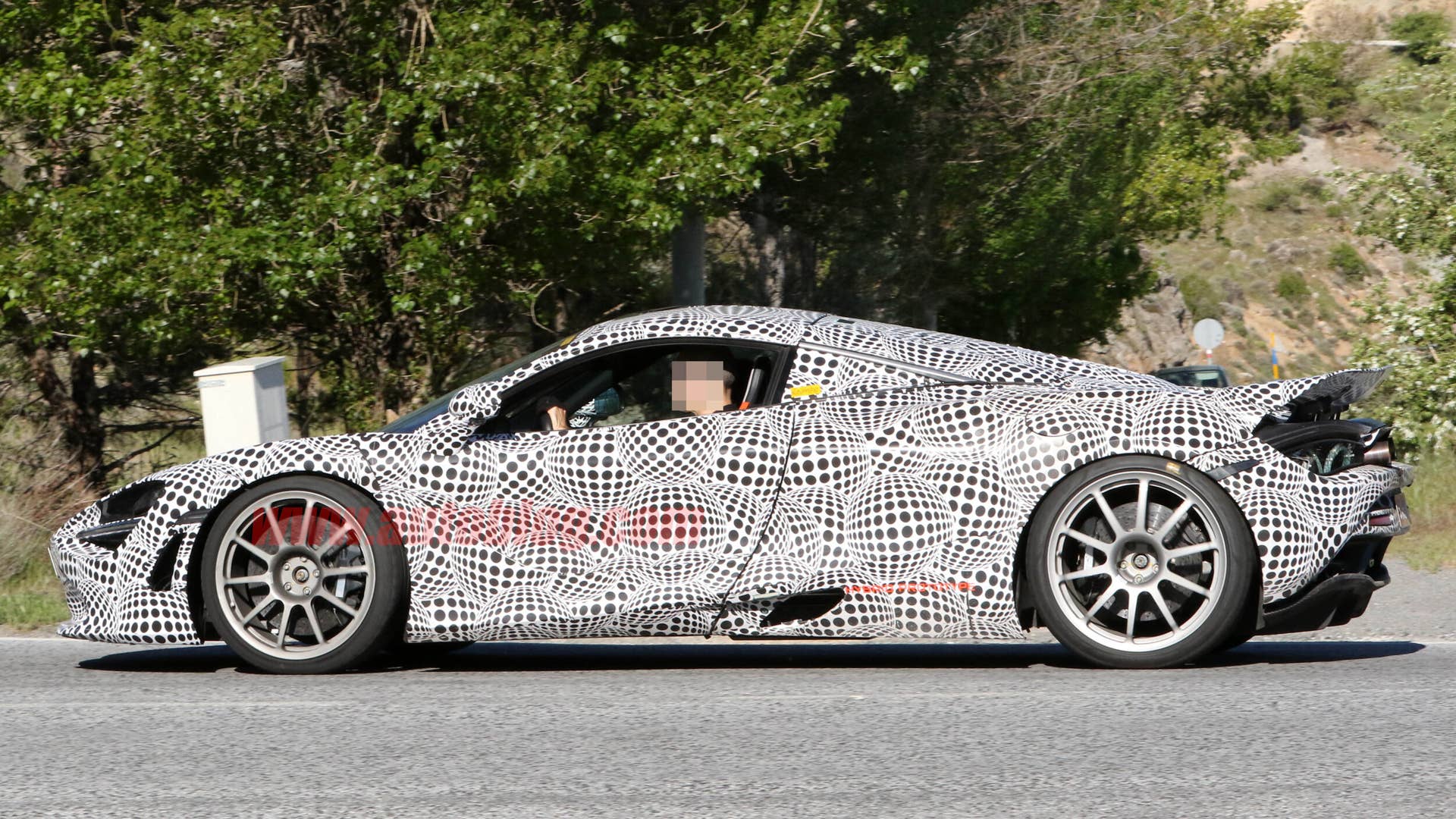 McLaren 720S hybrid test mule