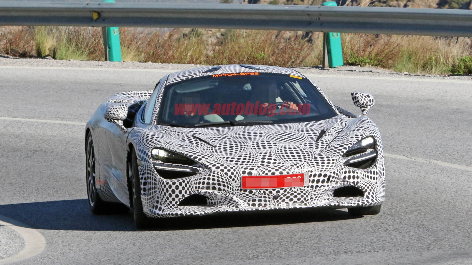 McLaren 720S hybrid test mule