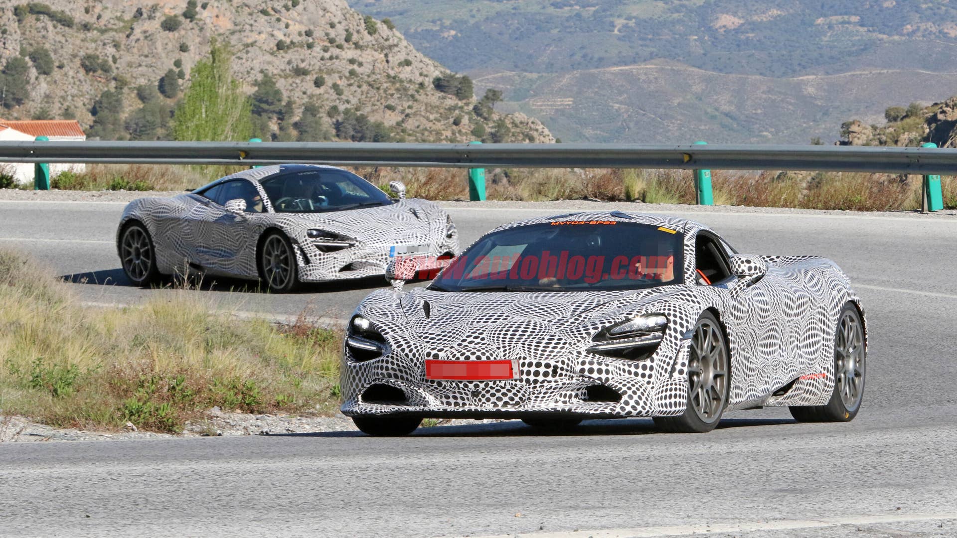 McLaren 720S hybrid test mule
