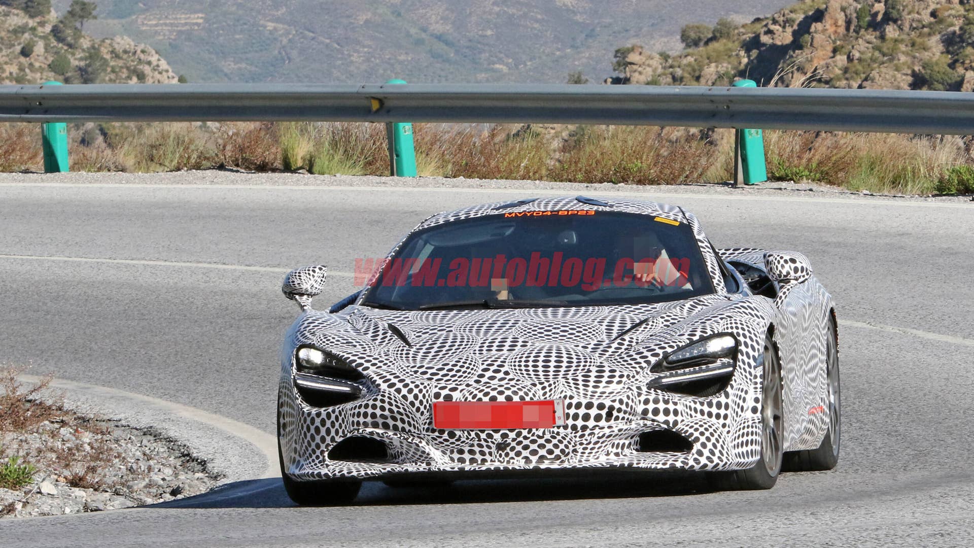 McLaren 720S hybrid test mule