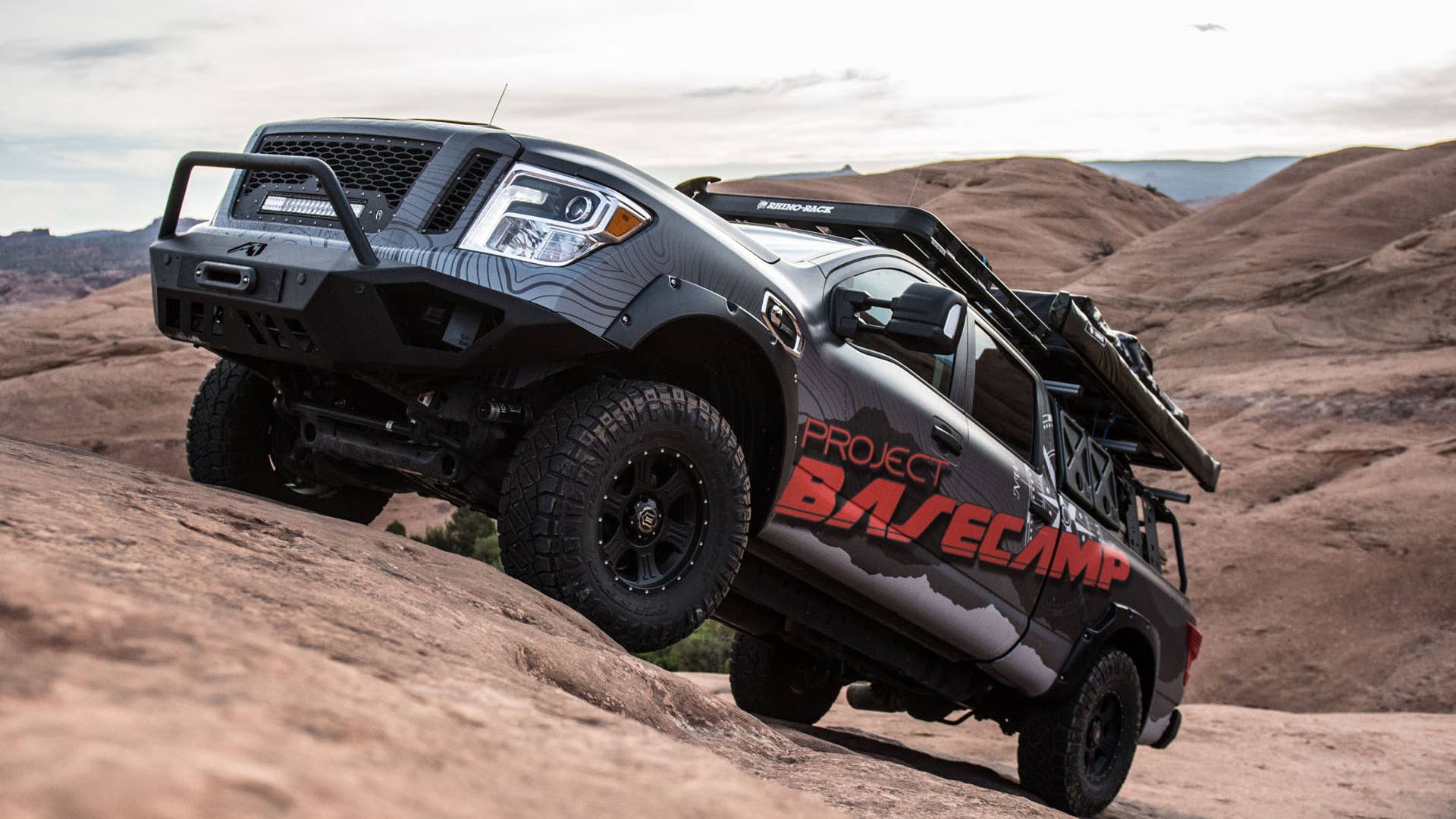 Nissan Titan XD PRO-4X Project Basecamp climbing