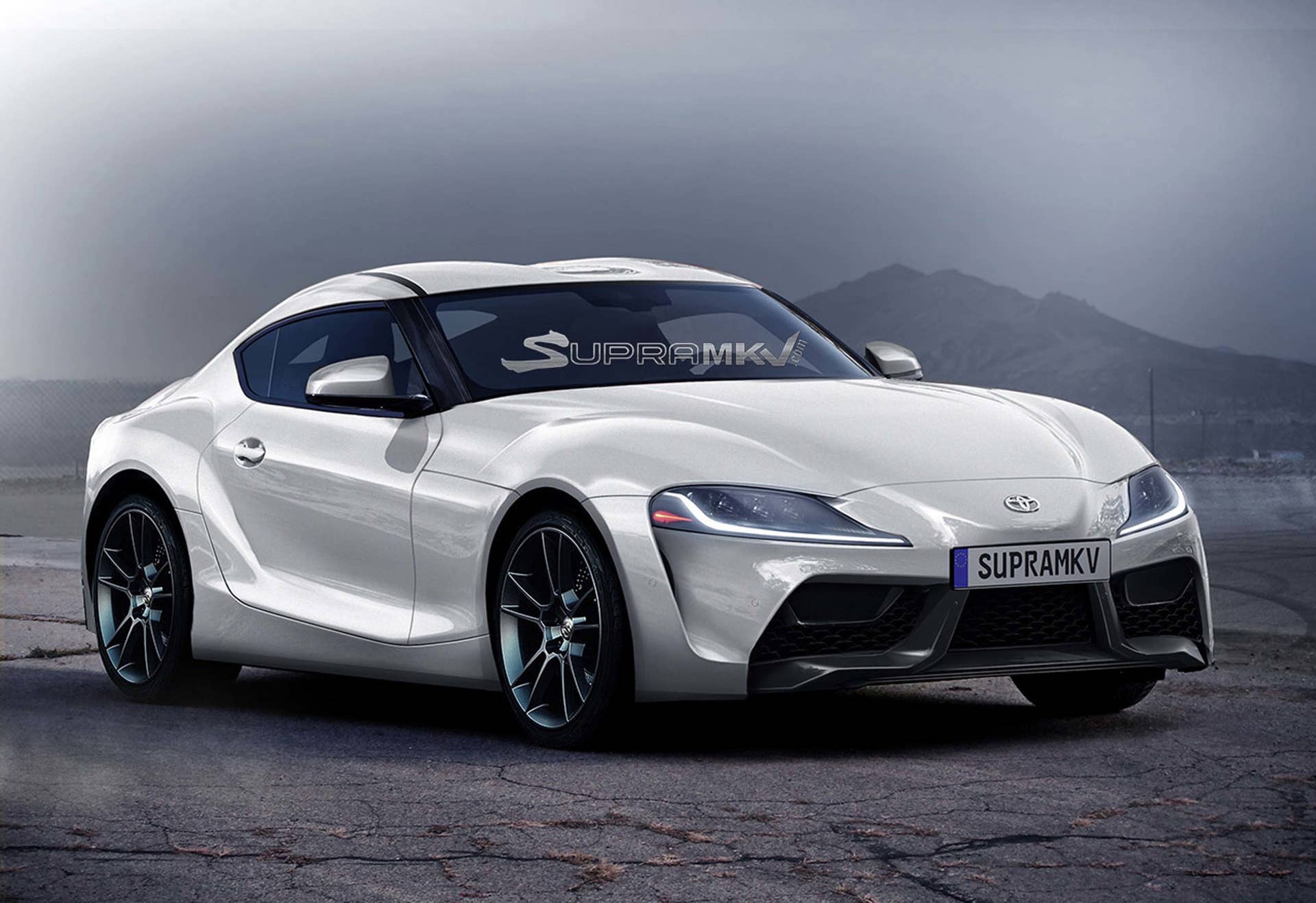 toyota supra rendering white