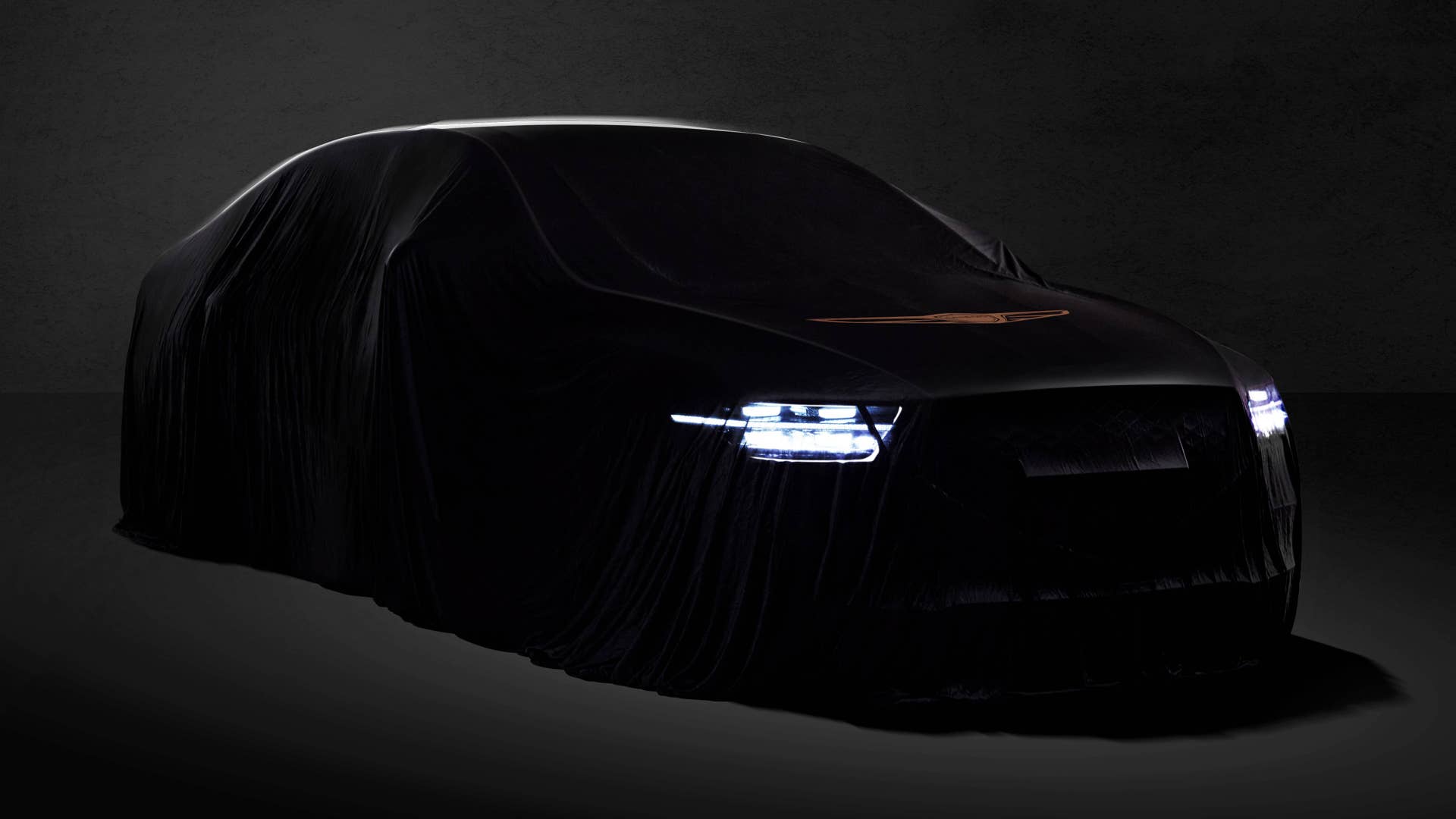 Teaser image of the updated 2020 Genesis G90 luxury sedan.