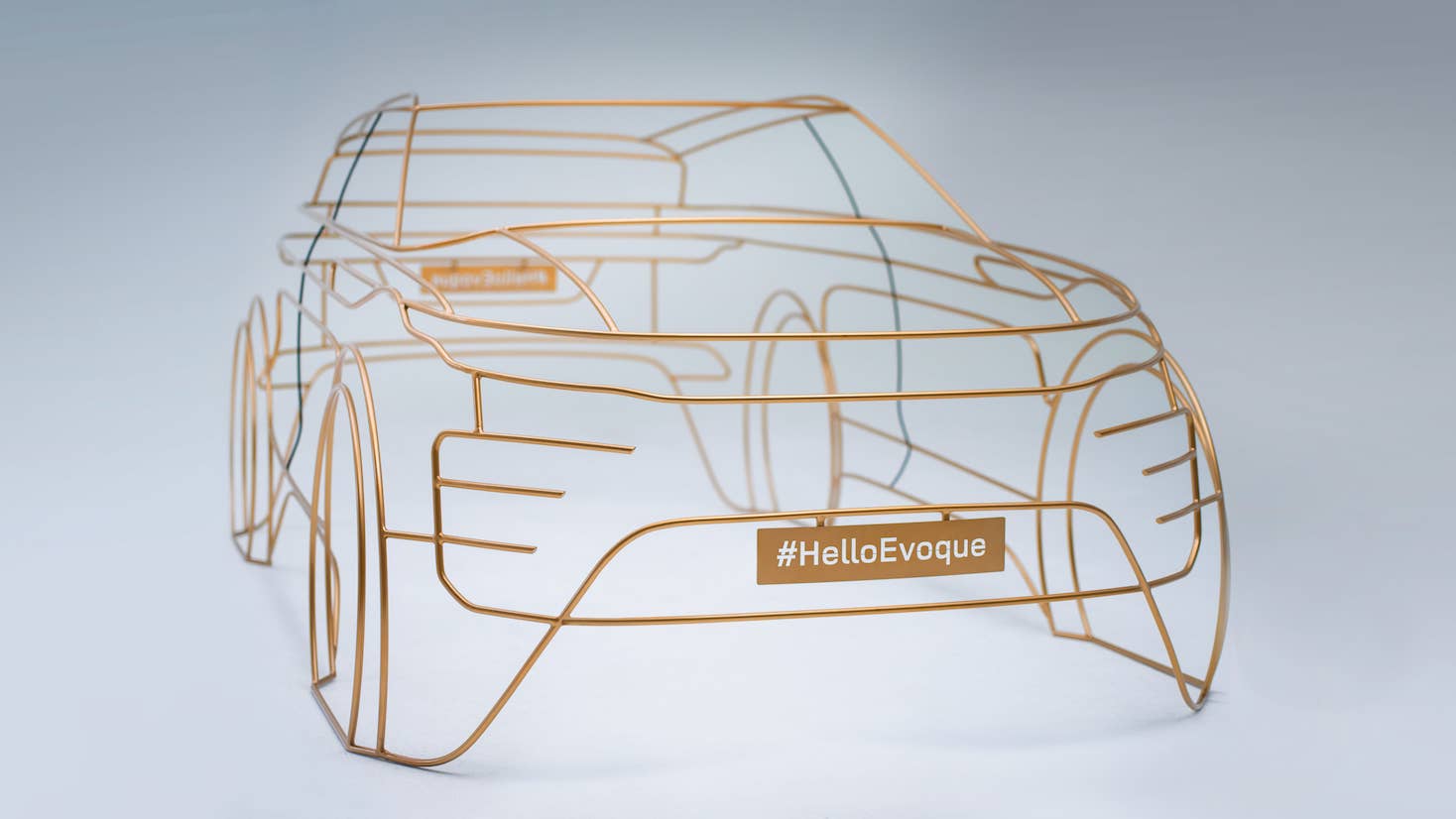 Range Rover Evoque wireframe teaser