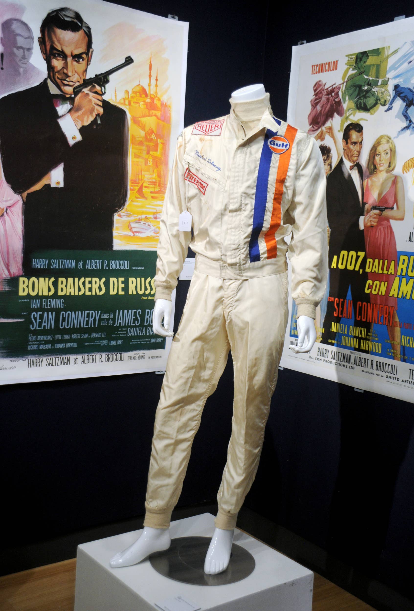 Steve McQueen's racing suit at Bonham's auction.