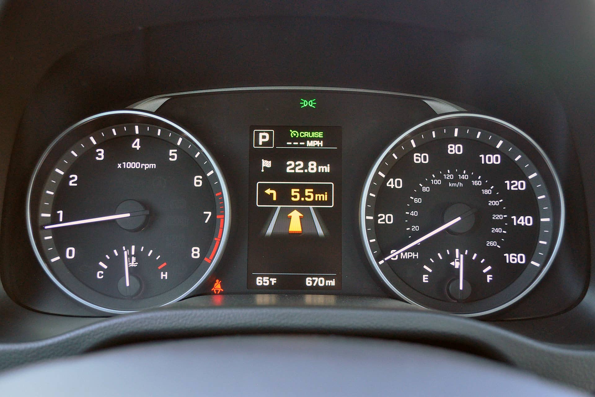 2017 Hyundai Elantra gauges