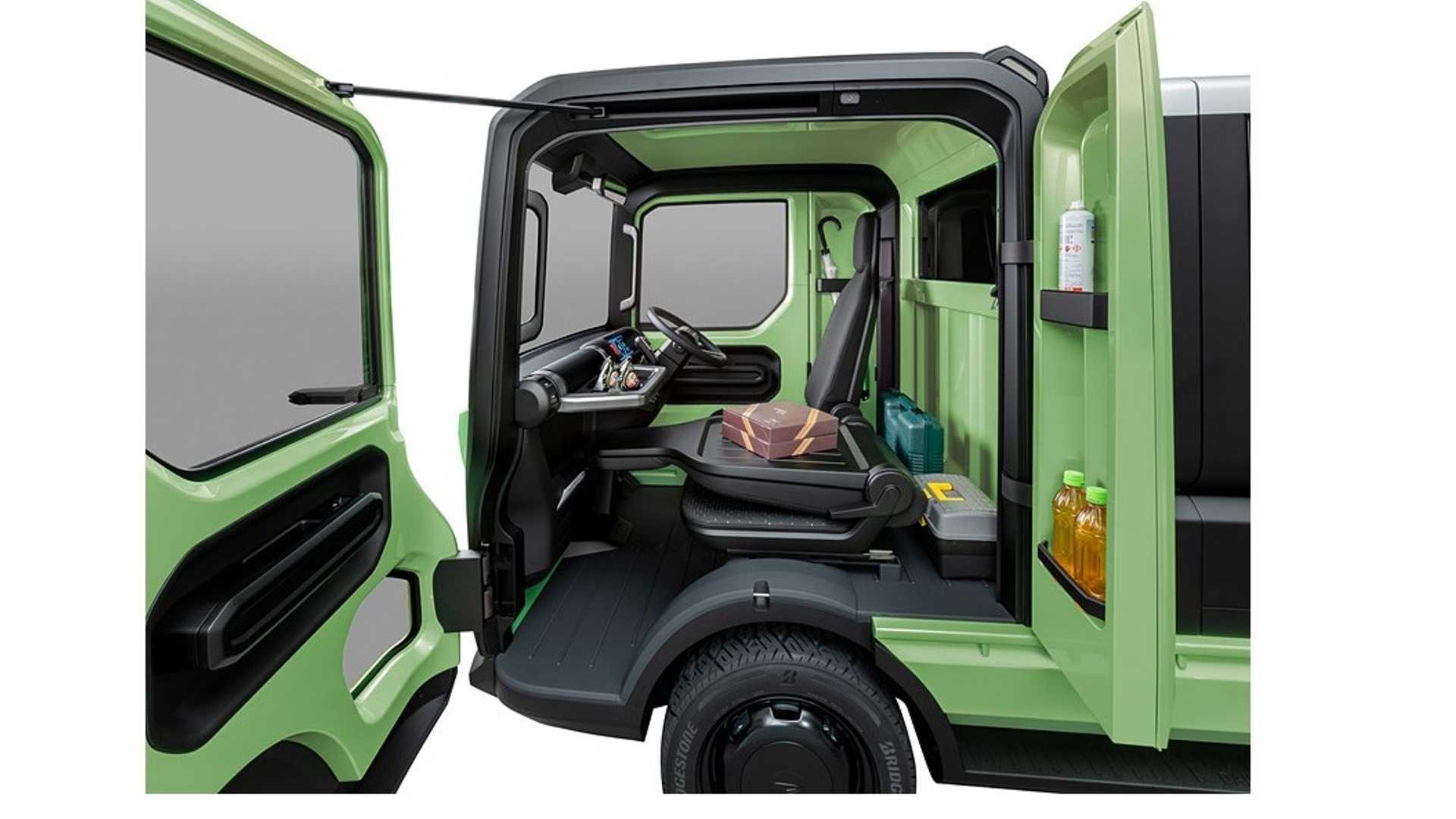 A modular kei-sized truck with plenty of cab room.