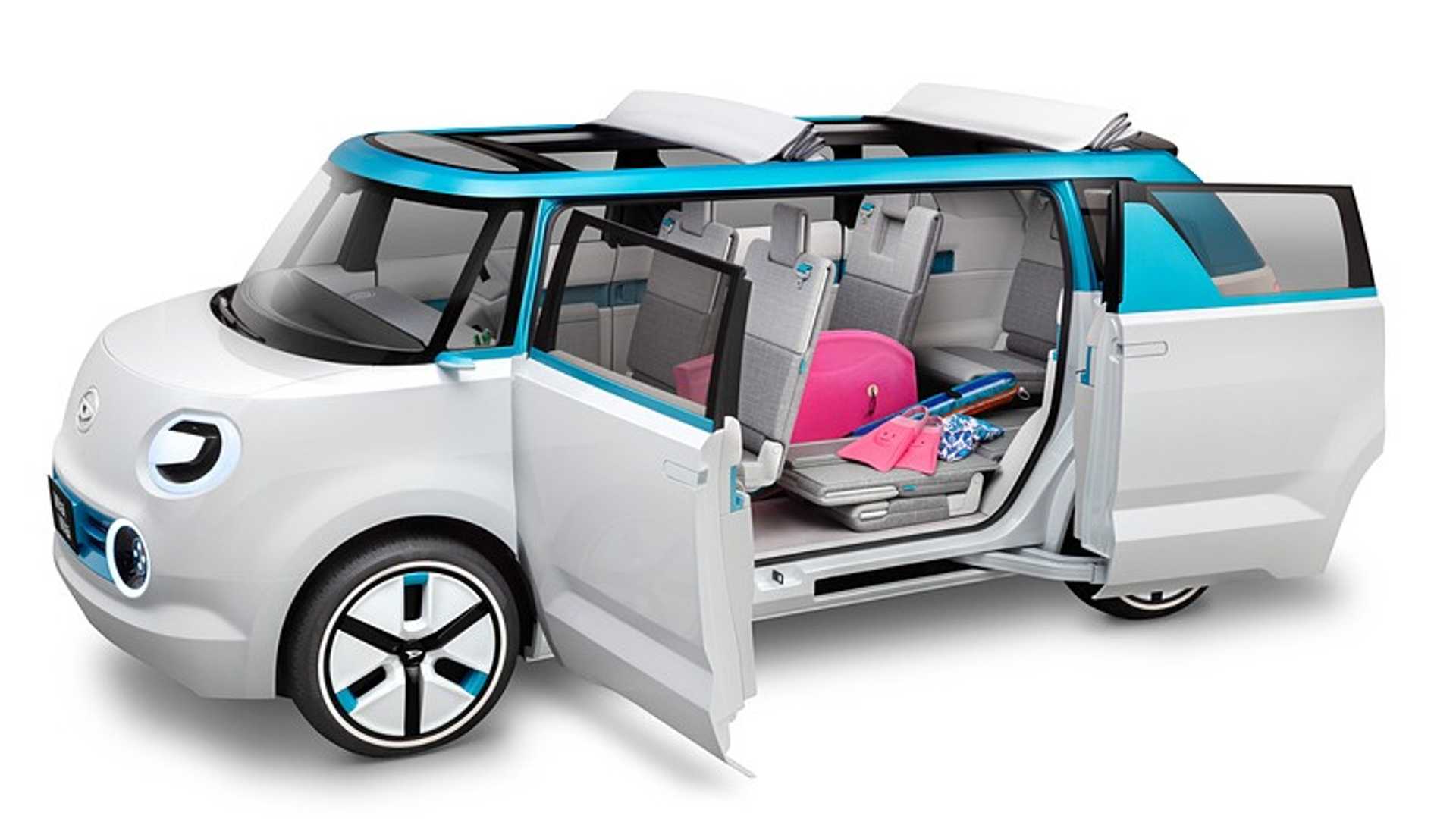 A minivan that fits six people or stores a bunch of cargo.