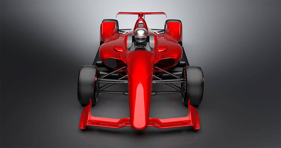 2018 IndyCar racer front