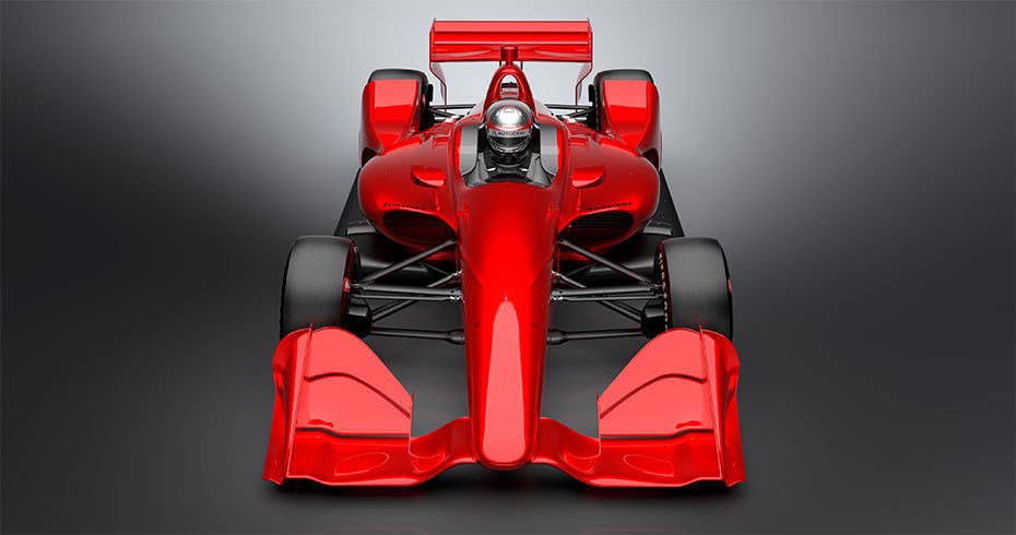 2018 IndyCar racer aero