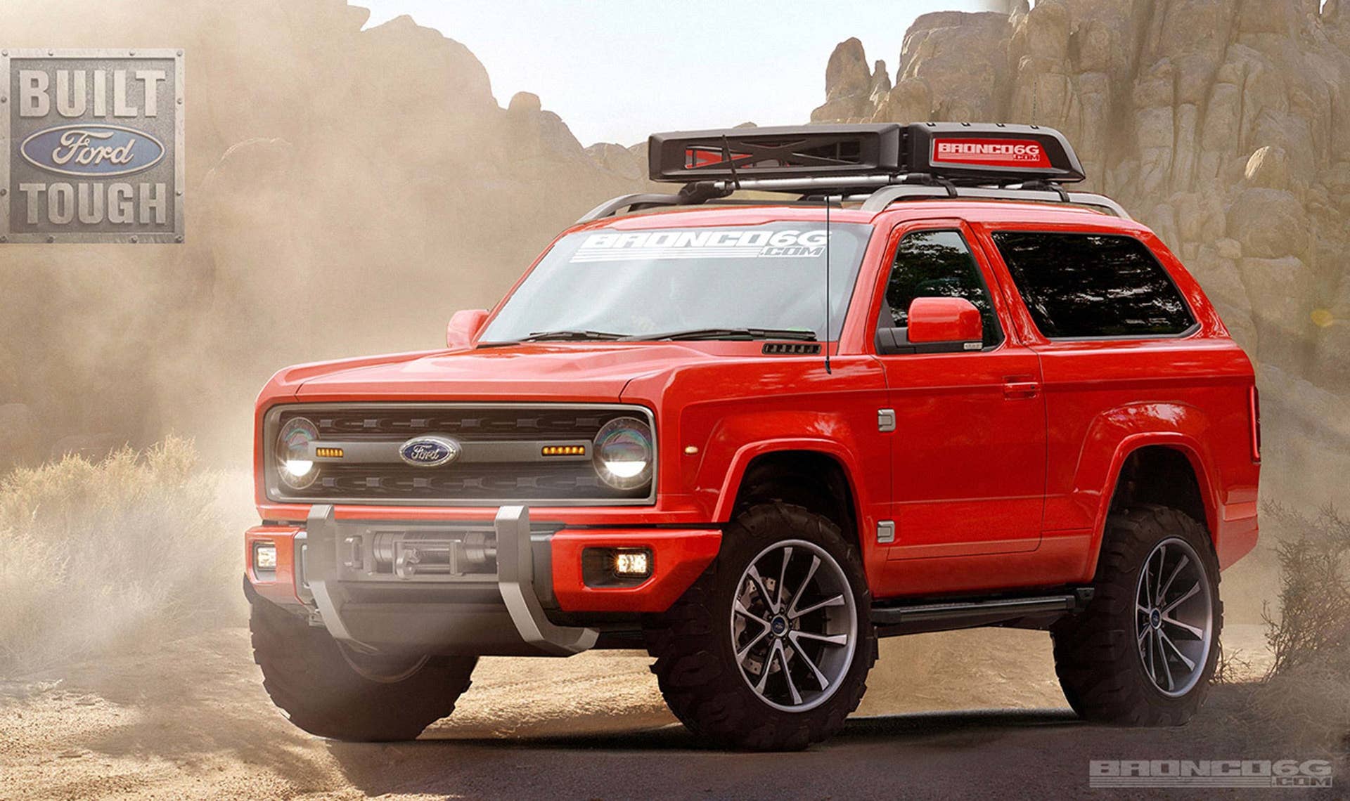 2020 ford bronco red
