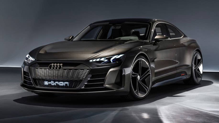 Audi's electric four-door coupe is making a big-screen debut in the new "Avengers" movie.