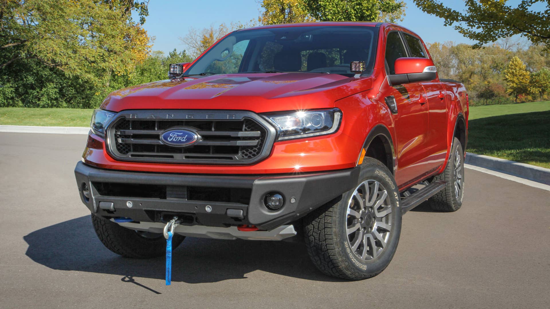 2019 Ford Ranger with ARB steel off-road bumper