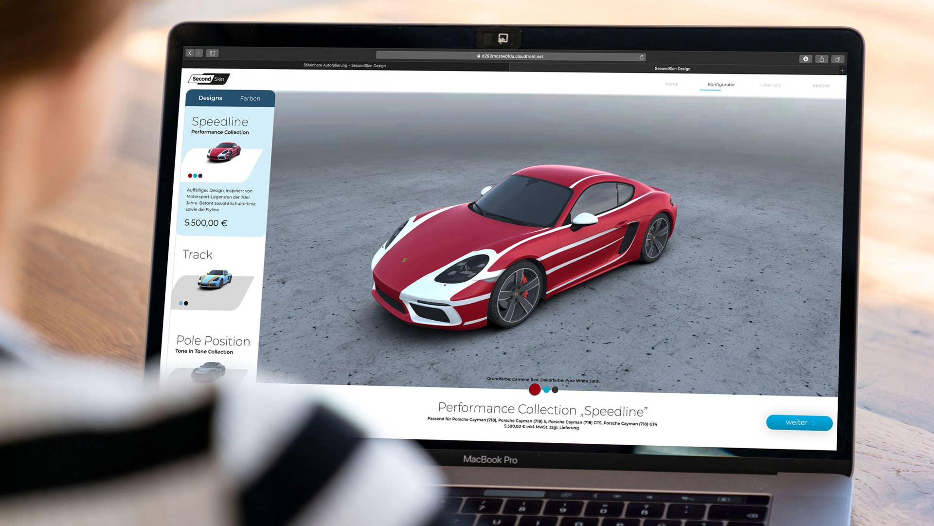 Second Skin allows customers to play with Porsche liveries.