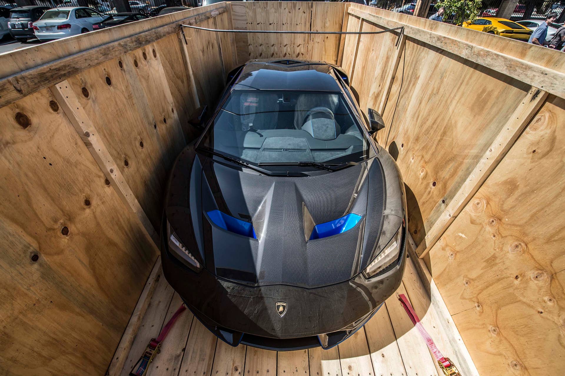 Lamborghini Centenario crate