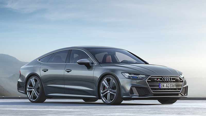 In Europe, the S7 TDI comes with the 3.0-liter TT V6 diesel from the SQ5 TDI with 349 hp and 516 lb-ft. In the U.S. the S7 fits the same 2.9-liter V6 from the RS5 Sportback, with 450 hp and 443 lb-ft.