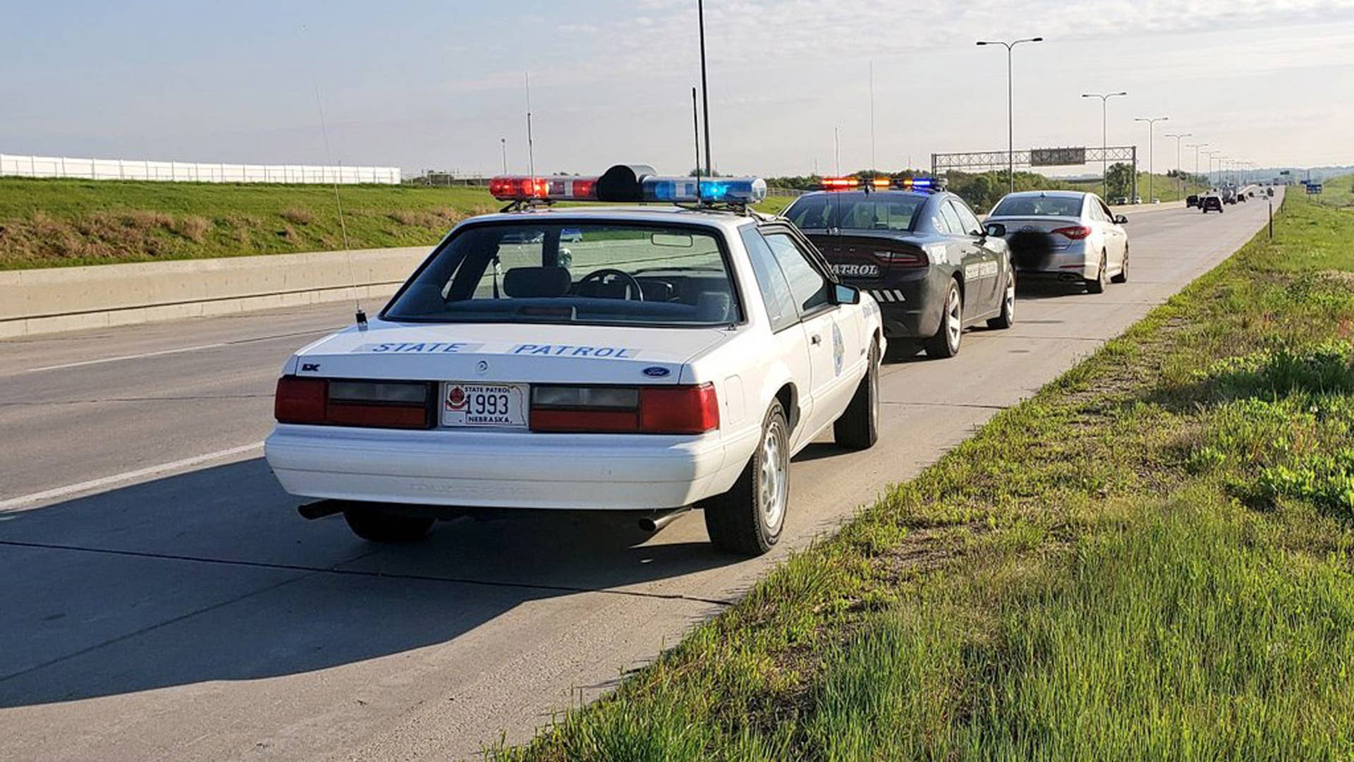 The Nebraska State Patrol still uses a Ford Mustang SSP for duty.